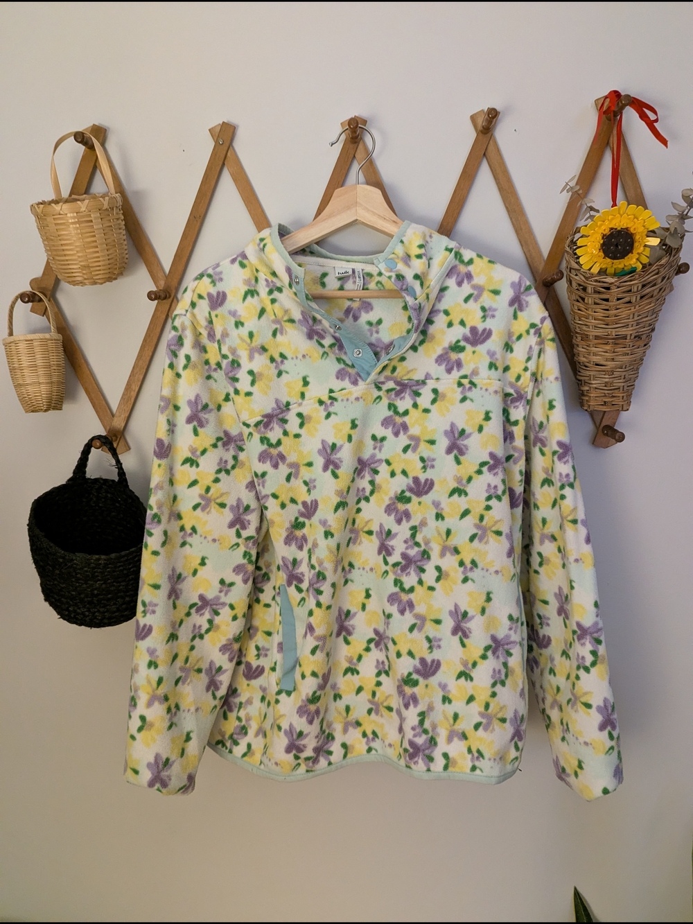 Simons Floral Fleece Pullover